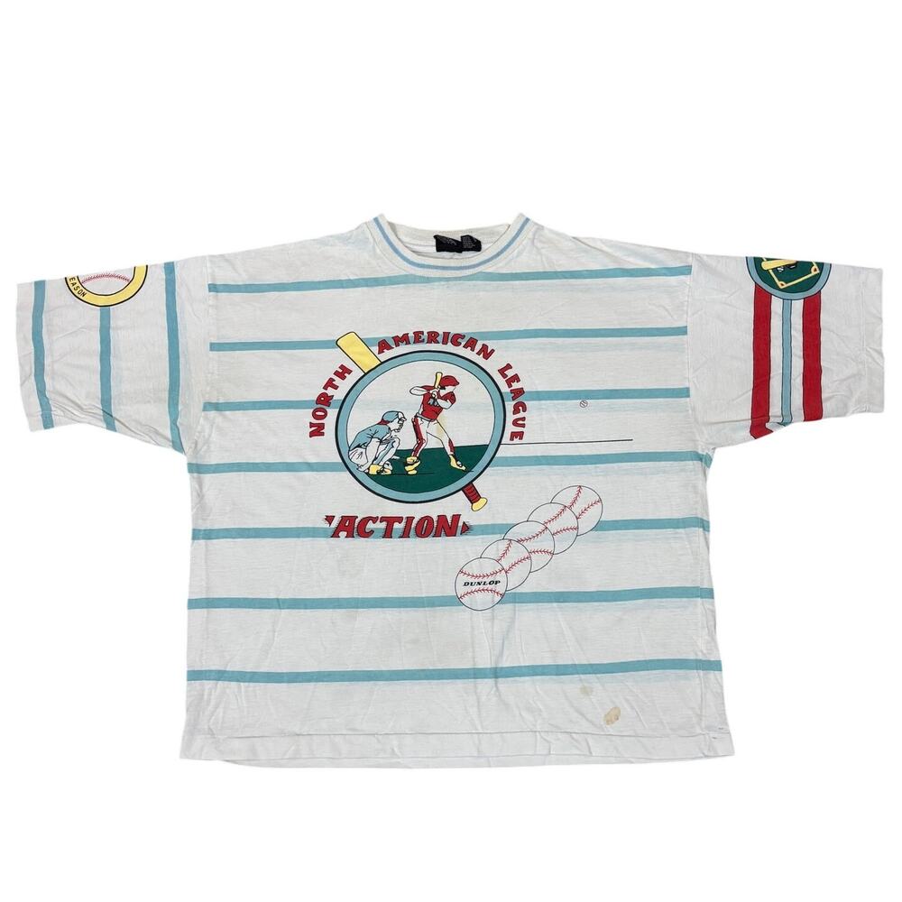 Vintage Dunlop North American League Spring Baseball Shirt Men's XL